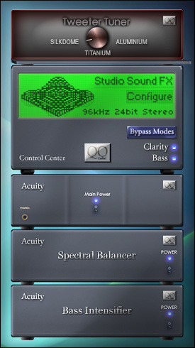 Studio Sound FX, Acuity sound enhancer from QO Labs for Winamp Plugins
